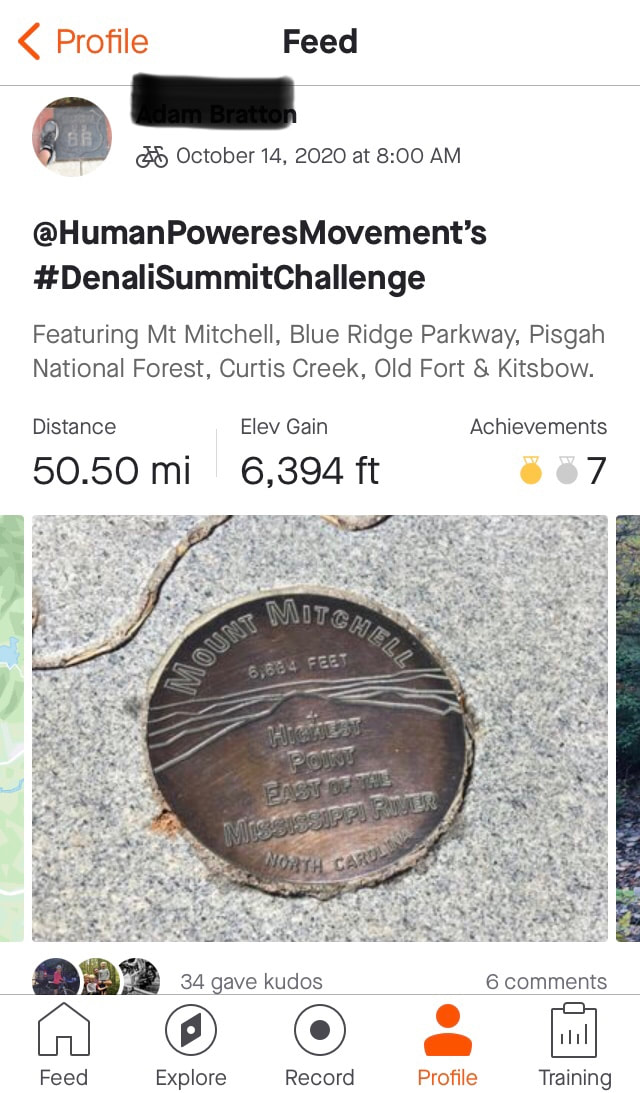 MJ Bratton - Human Powered Movement Portfolio Example - Denali Summit Challenge - User Gen